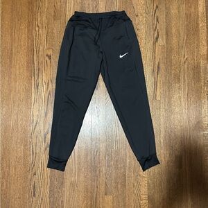 Women's Nike Black Dri Fit Joggers with White Swoosh